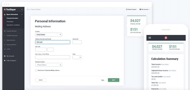 TaxSlayer Tax Software Review, 2022 9 taxslayer interface