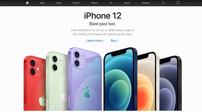 apple home page