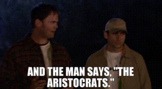 What Are the Dividend Aristocrats? (And Who Are the Newest Additions?) 2 Dwight telling The Aristocrats joke.