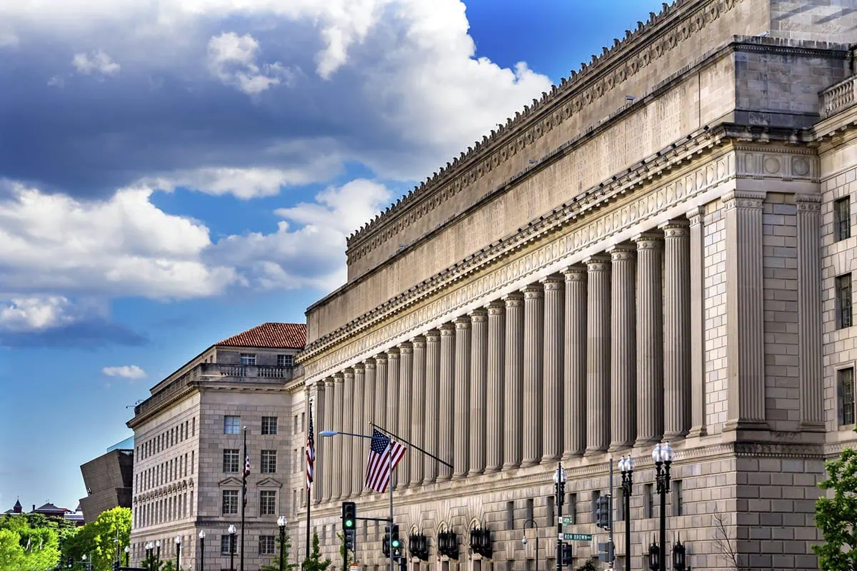 Economic Own Goal: U.S. GDP Drops for First Time Since 2022 2 the herbert hoover building home of the u.s. department of commerce in washington d.c.