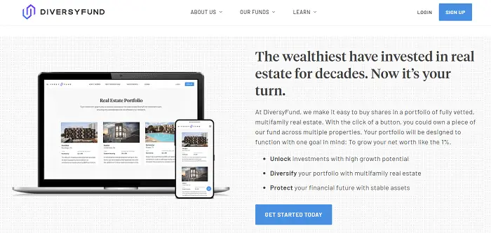8 Best Real Estate Crowdfunding Sites + Platforms 28 DiversyFund signup page.