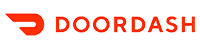 DoorDash logo transparent text thin