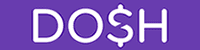 Dosh logo color text thin