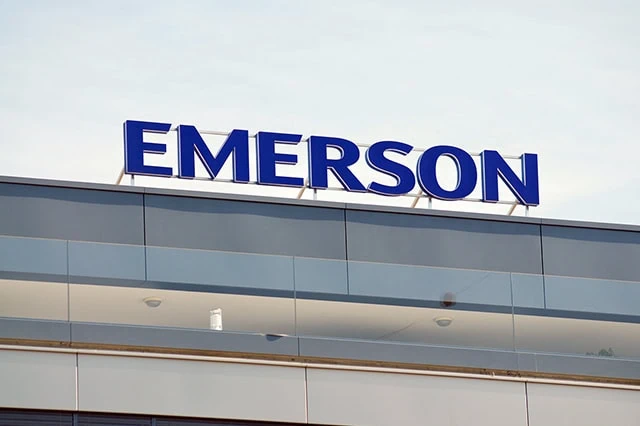 The Best Dividend Stocks: 10 Pro-Grade Income Picks for 2025 9 a sign for emerson electric.