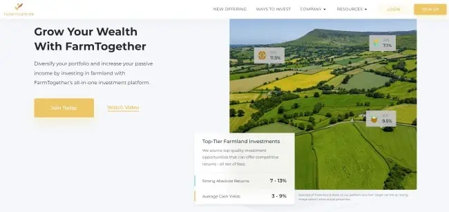 7 Best Fundrise Alternatives: Accredited & Non-Accredited Apps 12 farmtogether sign up