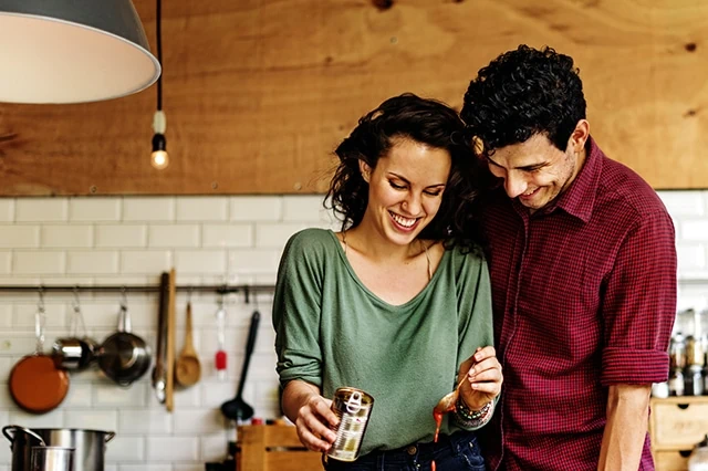 Couple Eating Food Feeding Sweet Concept