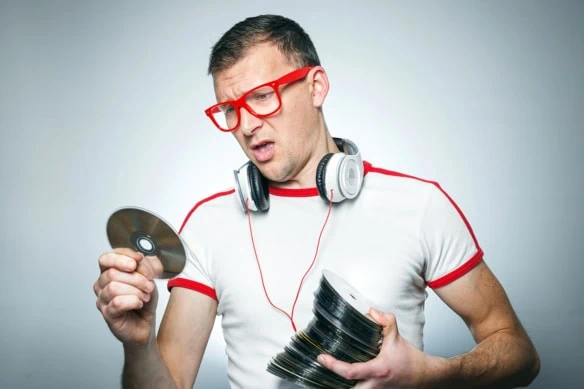 man headphones cds 1200