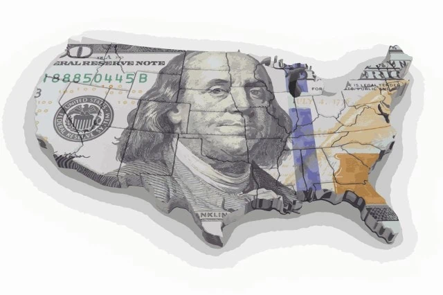Earned Income Tax Credit (EITC) – How Much, Eligibility + More 8 map of states on money