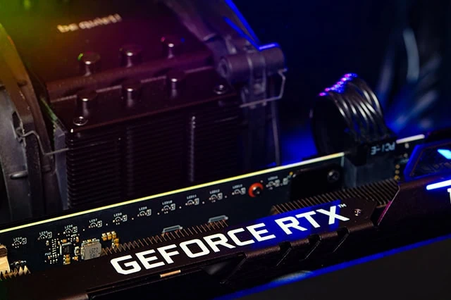 an nvidia geforce rtx gpu.