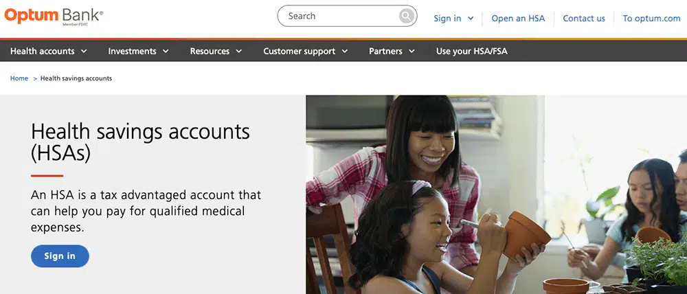 Optum Bank HSA signup