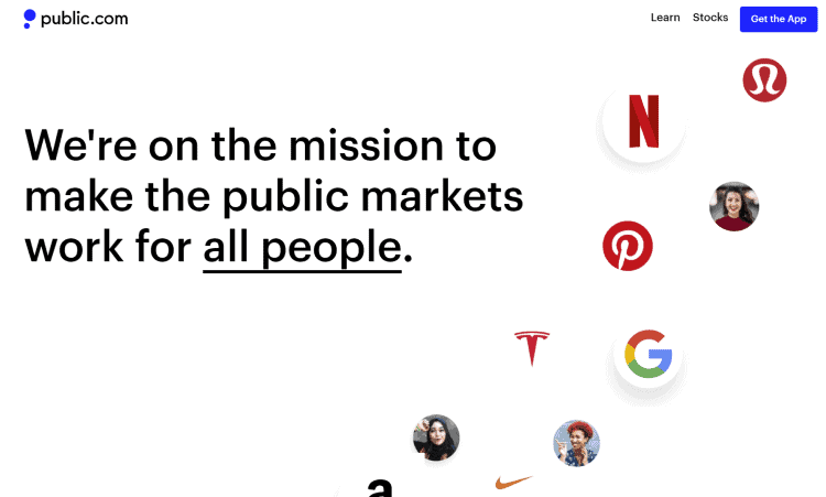 Public.com Review: Investing App With A Community Twist 12 public landing page