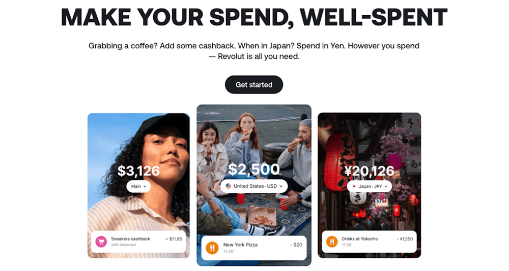 Best Debit Cards for Rewards + Cash Back 6 a screenshot of a revolut page.