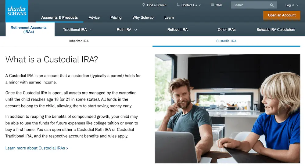 Roth IRA for Kids: Can I Open a Custodial IRA for a Child? 9 Schwab custodial roth IRA
