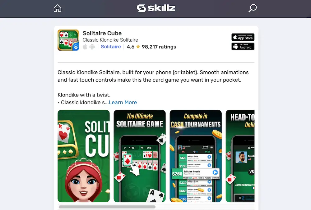 50 Best Money-Making Apps That Pay You Real Money 58 Solitaire Cube signup Skillz