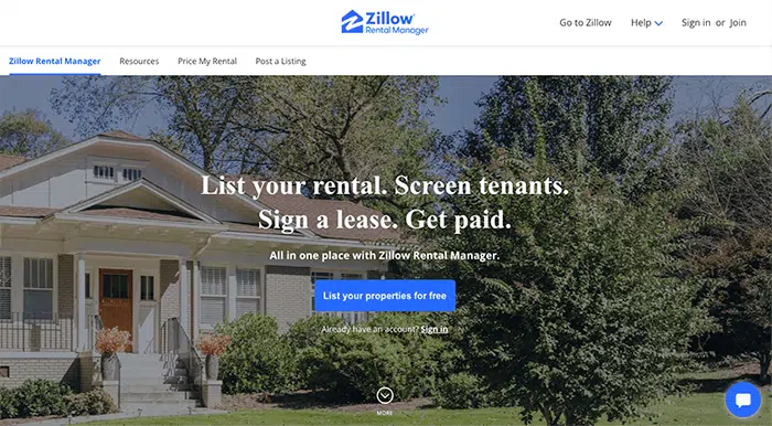 zillow rental manager signup